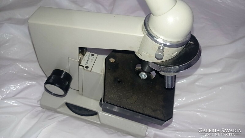 Lomo old Russian medical laboratory microscope, large size used in socialism