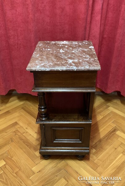 Old dressing table / small cabinet with granite top