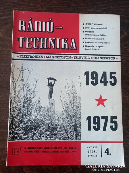 1975 Ràdió technika, the magazine of the Hungarian National Defense Association, full season