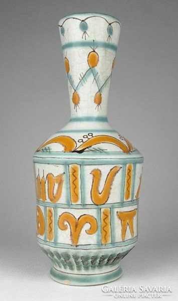 Marked 1Q509 applied art gorka gauze ceramic vase 25 cm