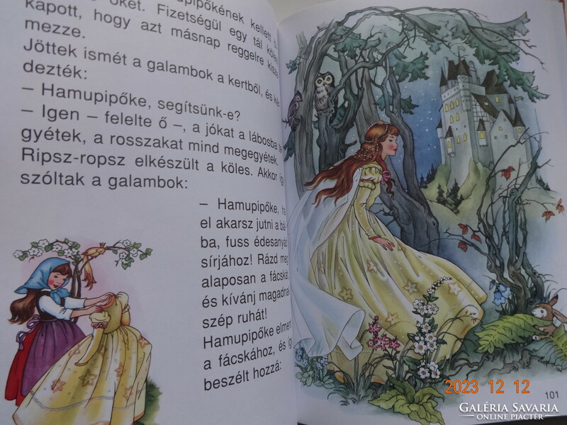 The most beautiful fairy tales of the Brothers Grimm - old storybook with lavish illustrations