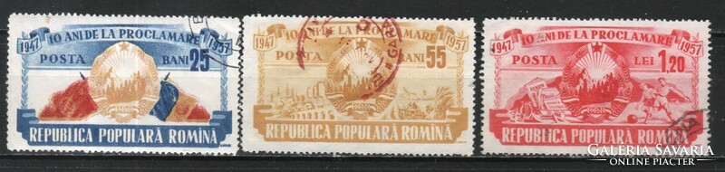 Románia 1495 Mi 1694-1696       1,20 Euró