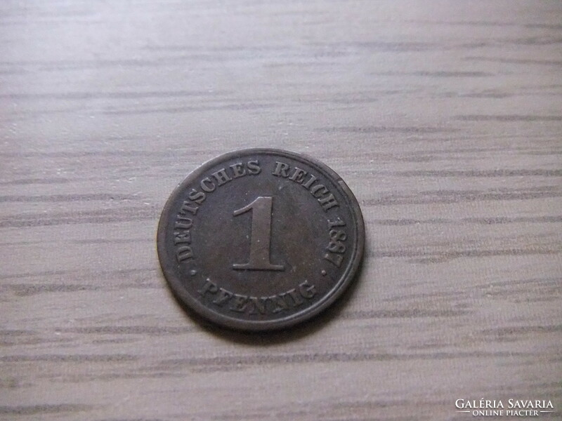 1   Pfennig   1887   (  D  )  Németország