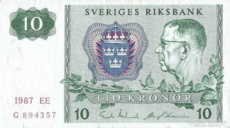 10 Kronor crown 1987 Sweden