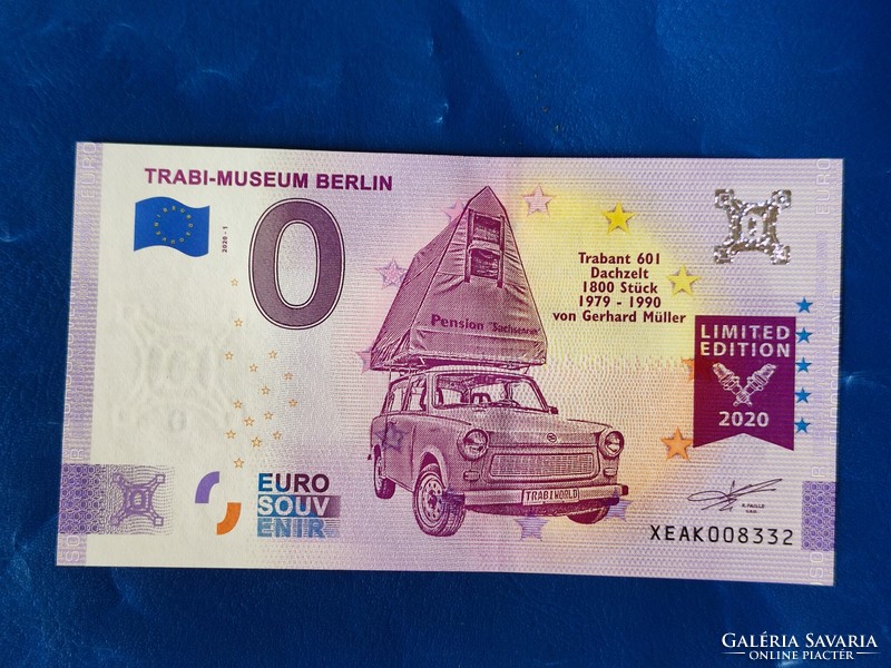 Germany 0 euro 2020 trabi museum berlin! Trabant! Ouch! Rare commemorative coin!