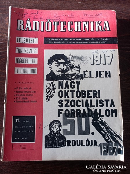 1967 Ràdió technika A magyar honvèdelmi szövetség lapja  /10db