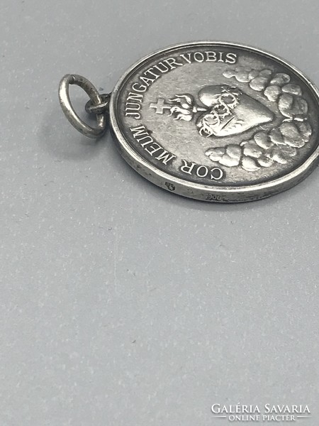 Rarity!!! Religious holy virgin silver pendant marked around 1898-1900