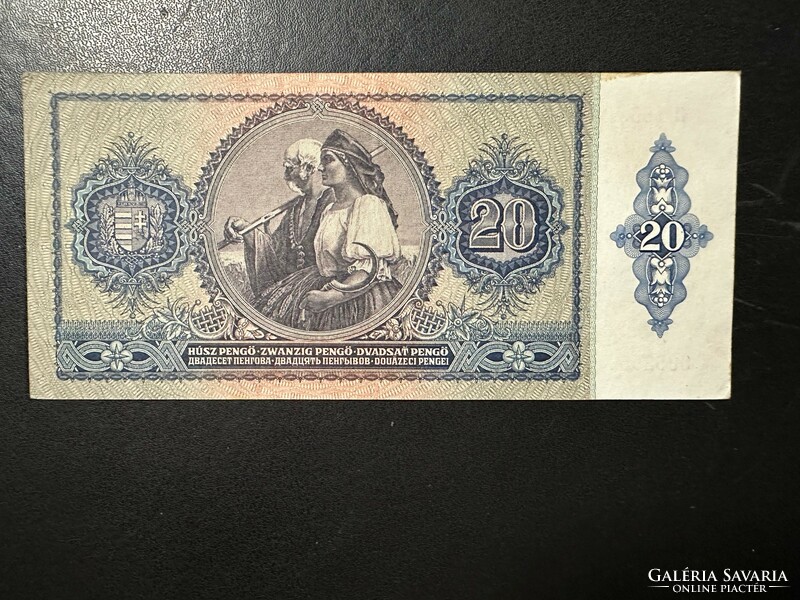 20 Pengő 1941. Ef!! Beautiful banknote!!