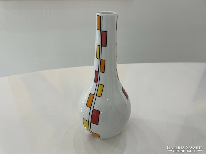 Zsolnay modern porcelain vase retro series designed by Anita Müller mid century