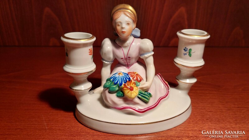 Herend porcelain candle holder (1955)