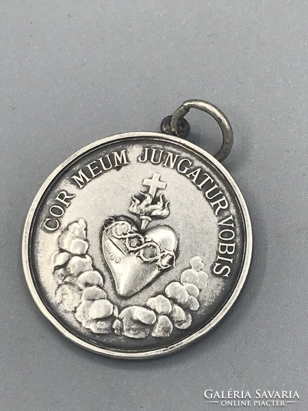 Rarity!!! Religious holy virgin silver pendant marked around 1898-1900