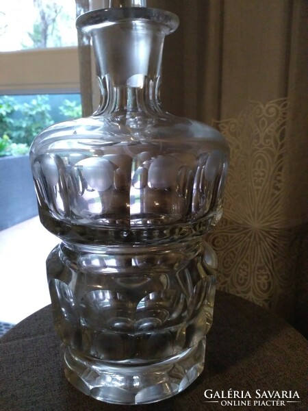 French crystal rum decanter