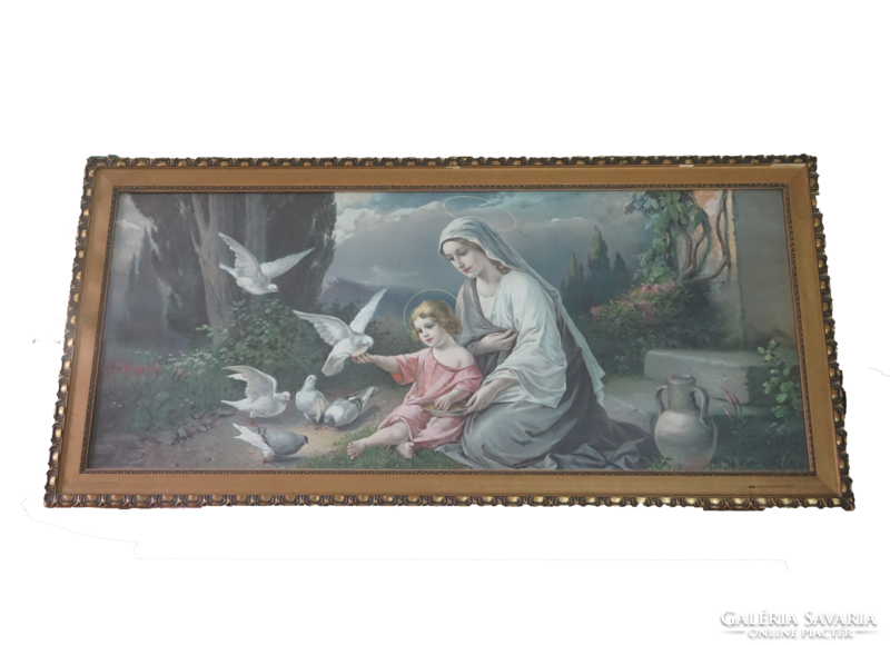 Giovanni reprodukció: Mária a kis Jézussal poszterkép