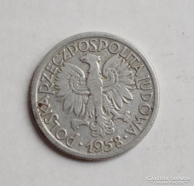 Lengyelország 2 Zloti , 1958 , pénz , érme