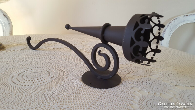 Metal torch, wall candle holder 54 cm.