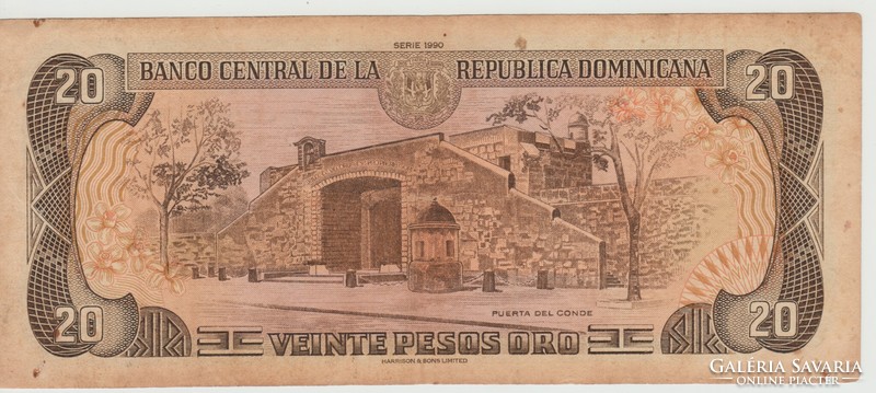 Dominica 20 pesos 1990 rare