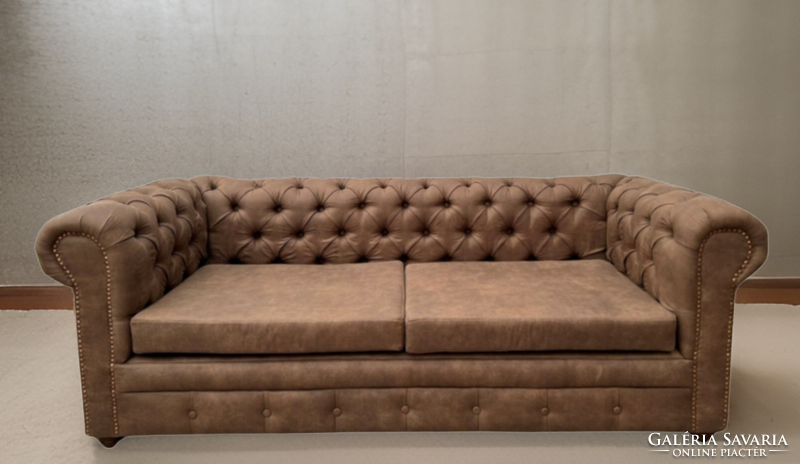 Chesterfield stílusú 5 részes ülőgarnitúra