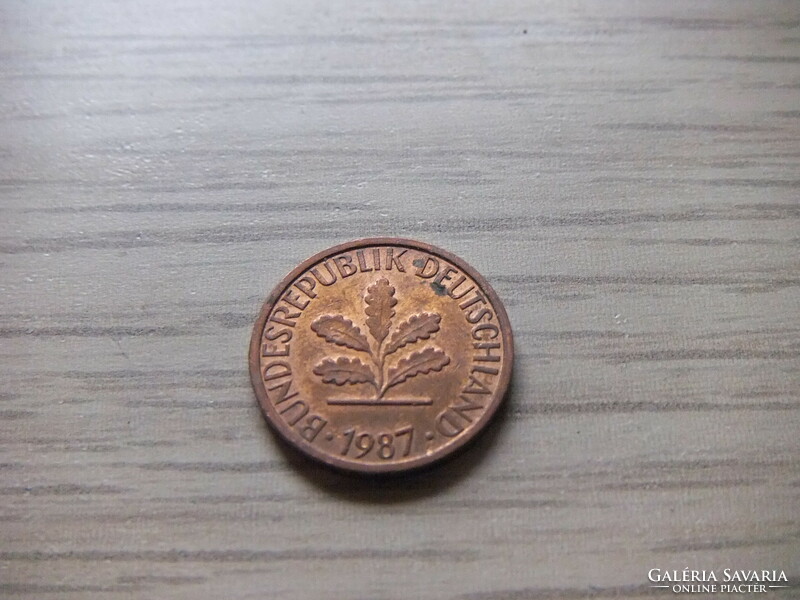 1   Pfennig   1987   (  F  )  Németország