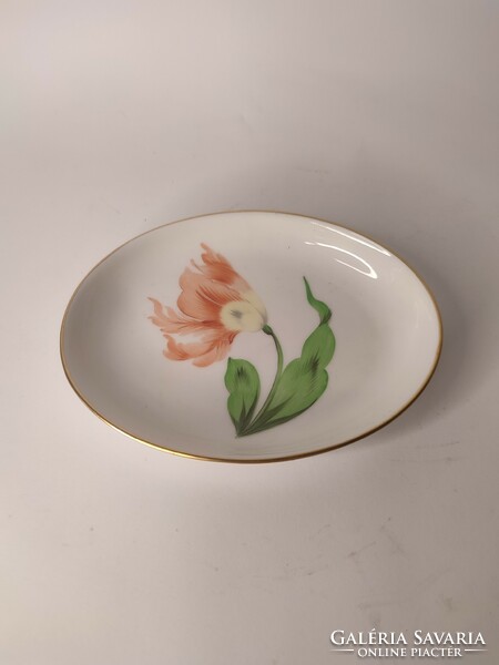 Herendi kisméretű porcelán tálka virág mintával