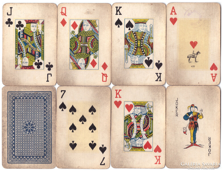 52. Nemzetközi képes francia kártya Játékkártyagyár 1950 körül