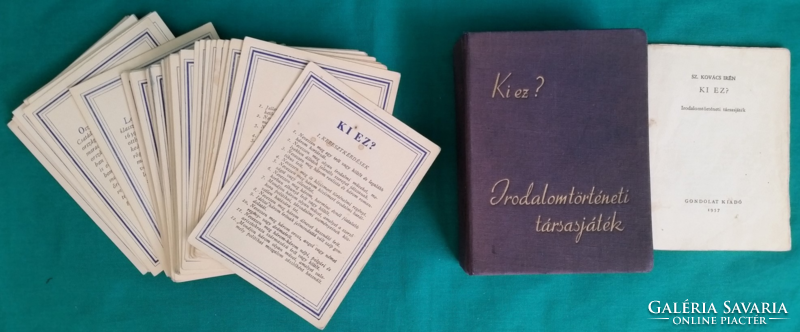 Irene Sz. Kovács: who is this? - Literary history board game > informative > game