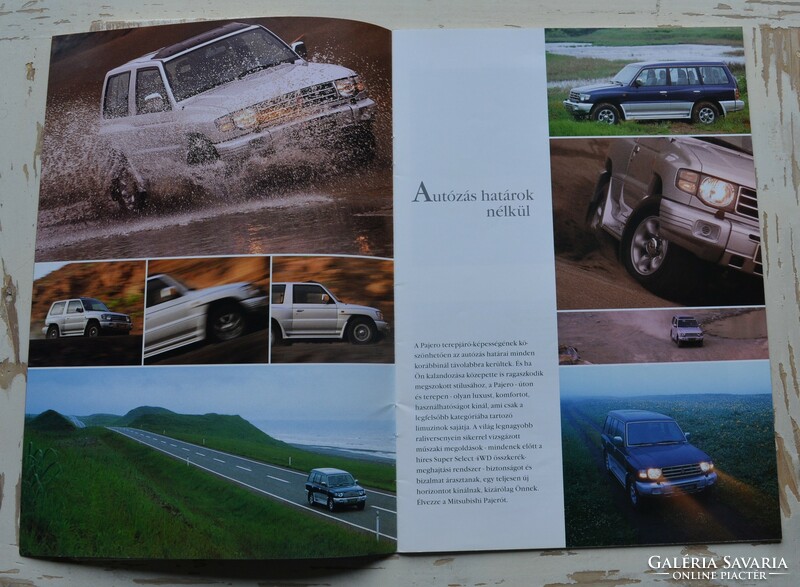 Mitsubishi pajero 1998 brochure in Hungarian