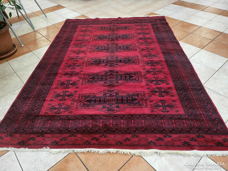 Pakistani yamud hand knotted 190x270cm wool persian rug bfz552