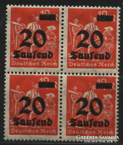 Német inflációs bélyegtömbök  gyűjteménye-20 db