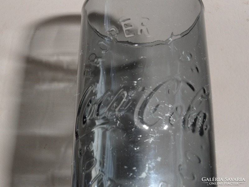 Coca cola üveg pohár ( 3 dl.-es Szürke színű )
