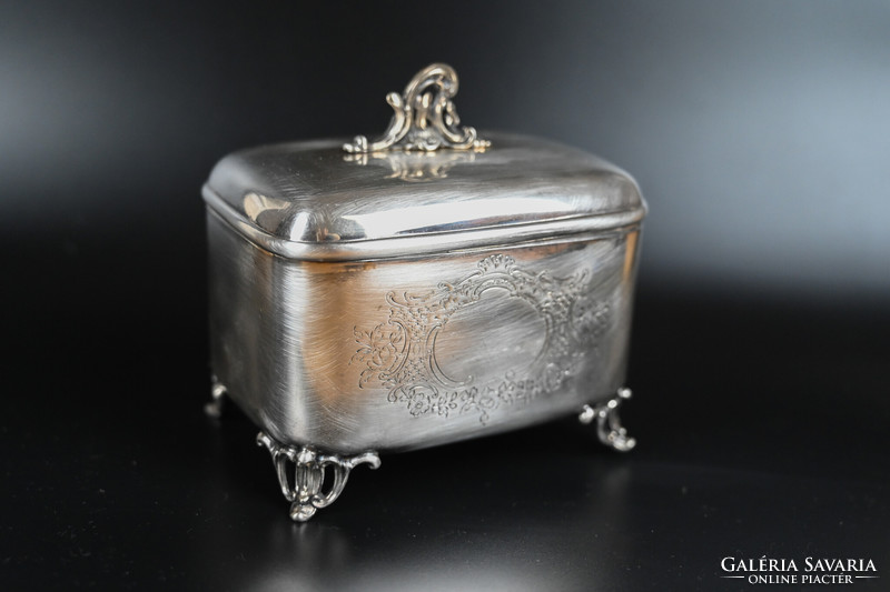 Fairytale, antique silver box, sugar box, 360g