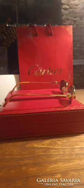 Vintage Cartier Ginger napszemüveg, gold plated