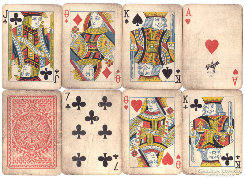 54. Nemzetközi képes francia kártya Játékkártyagyár 1950 körül
