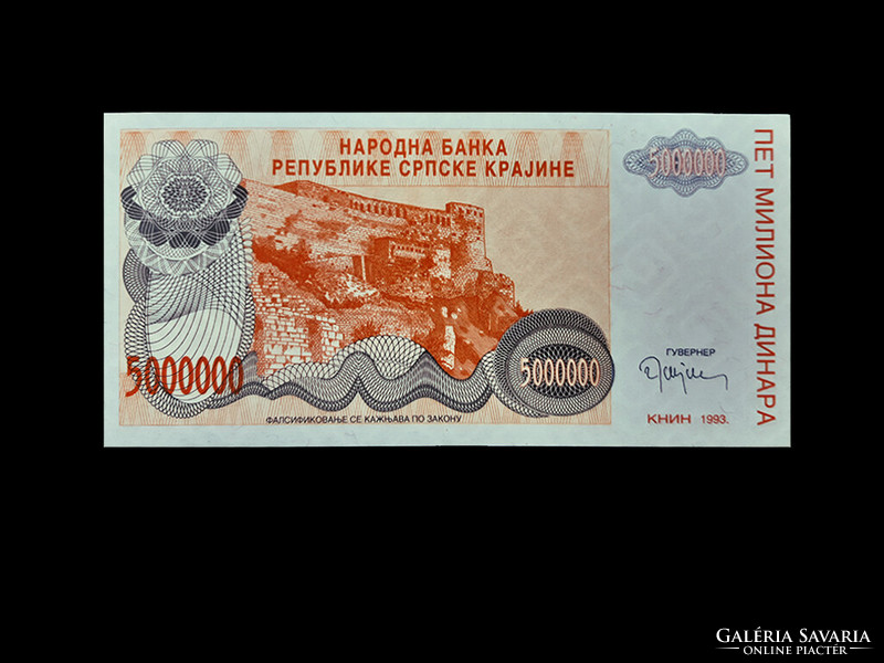 Unc - 500,000 dinars - Croatia - 1993