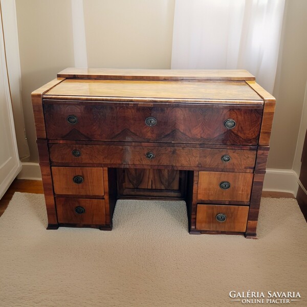 Antique original Biedermeier writing chest, secretary - with secret compartment