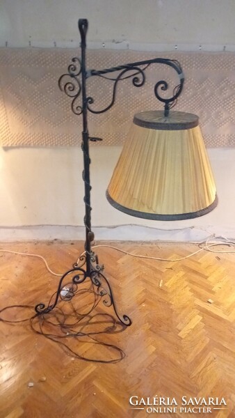 Retro wrought iron floor lamp