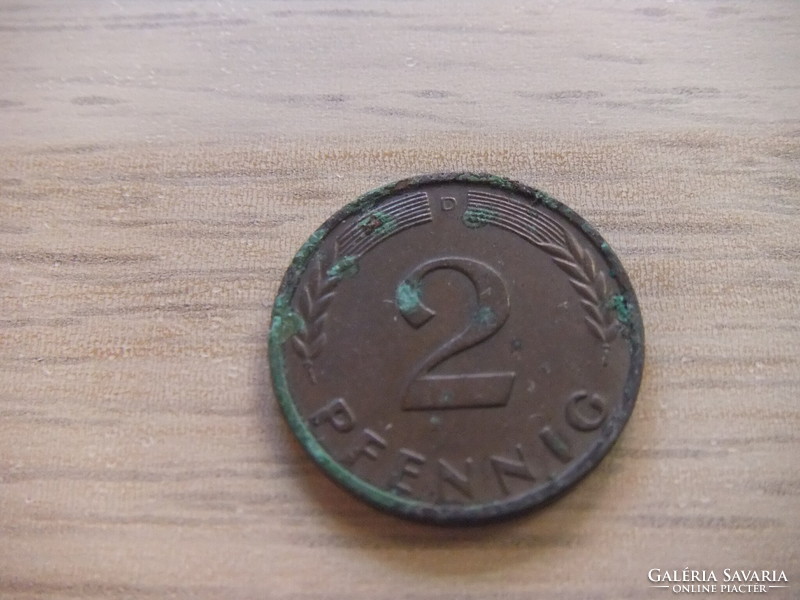 2   Pfennig   1965   (  D  )  Németország