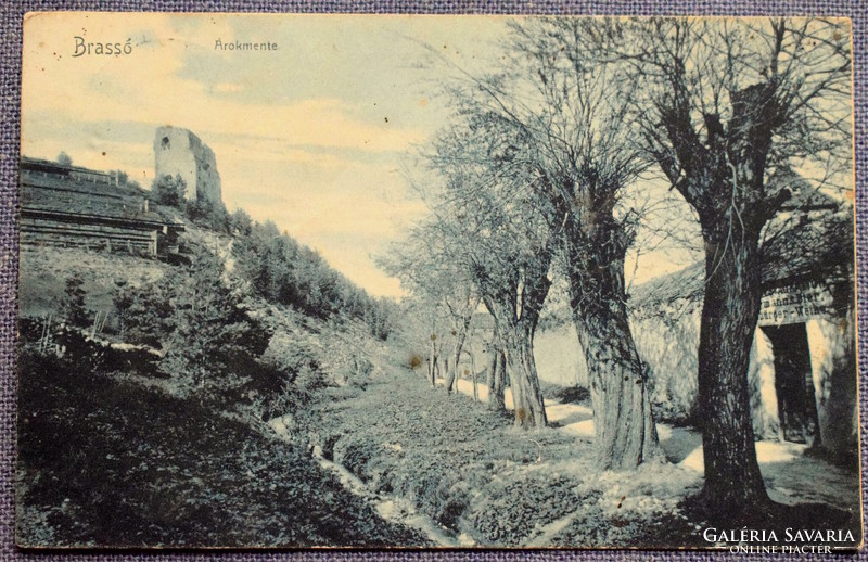 Brassó - Árokmente  (ott egy borozó?)   fotó képeslap  1906