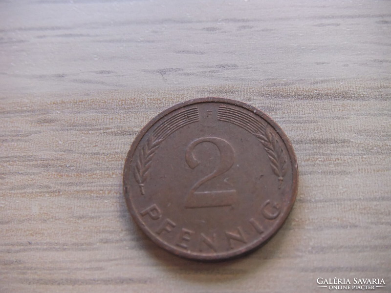 2   Pfennig   1975   (  F  )  Németország