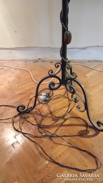 Retro wrought iron floor lamp