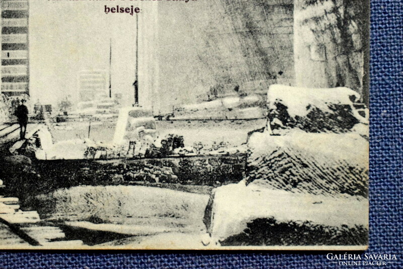 Aknaszlatina (Máramaros) - Ferenc mine interior photo postcard 1911