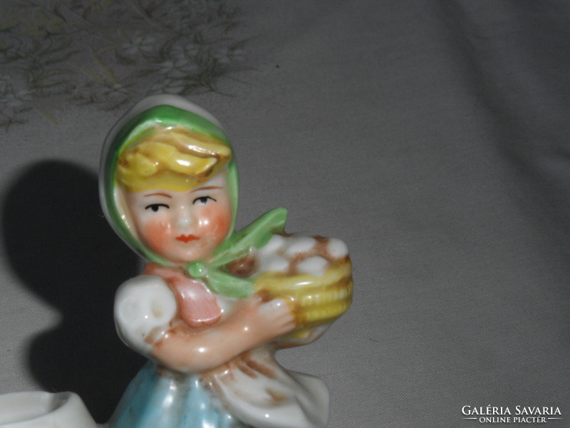 Antique, old Easter porcelain figurine, nipple