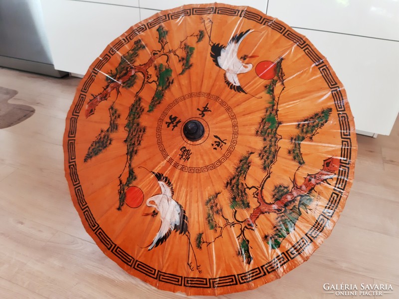 Régi Kínai Festett Napernyő,Esernyő