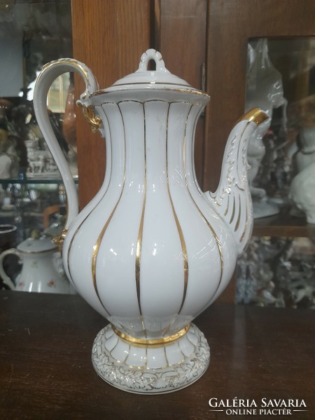 German, Germany Meissen Art Nouveau large tea and coffee jug, pot, spout. 27 Cm.