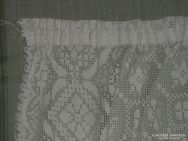 Machine made lace curtains