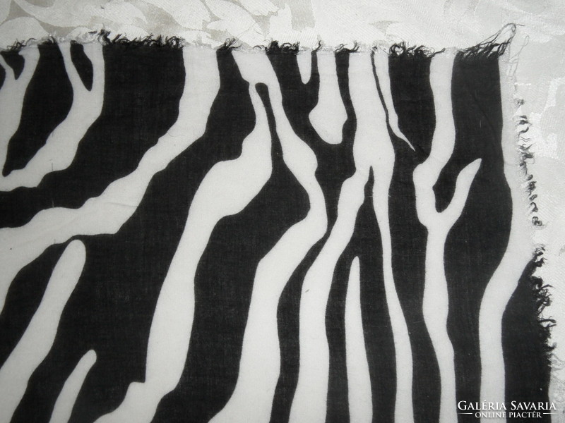 Larger zara zebra print shawl, scarf, stole