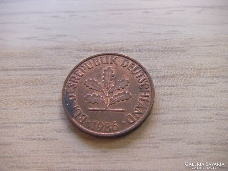 2 Pfennig 1986 ( f ) Germany