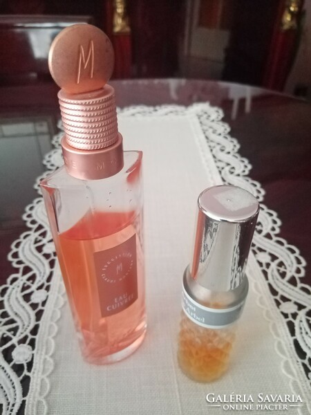 Claude Montana - Eau Cuivrée kirakati parfümös  üveg réz színű vízzel és Eau d'Arbel kölni