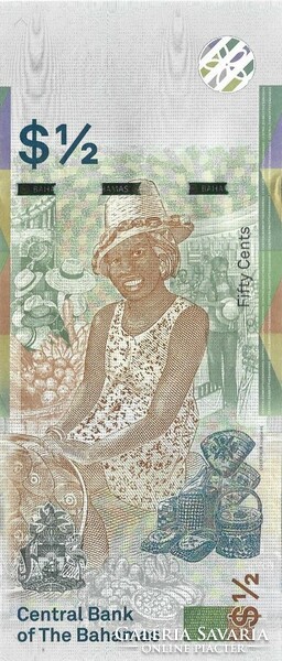 1/2 Dollar 0.5 50 cents Bahamian Islands 2019 unc