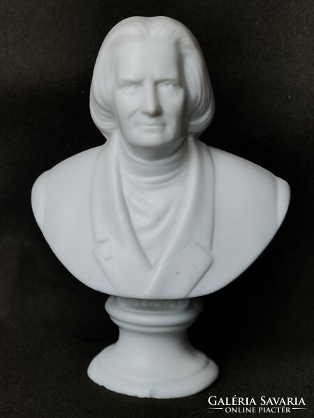 Liszt Ferenc porcelán  biszkvit büszt