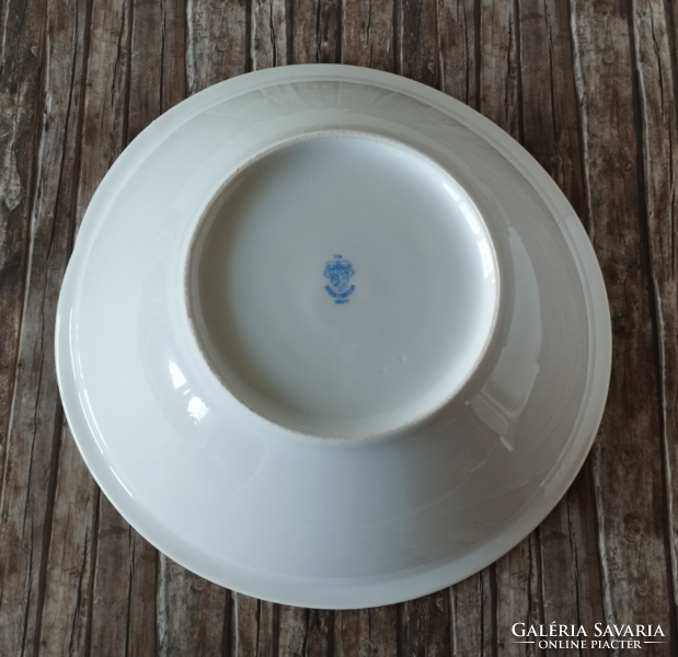Retro lowland porcelain bowl with a vegetable pattern